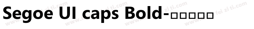 Segoe UI caps Bold字体转换